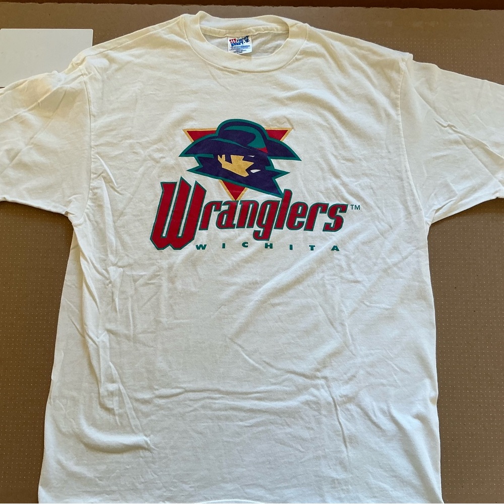 Vintage White Wichita Wranglers T-Shirt  MENS XL